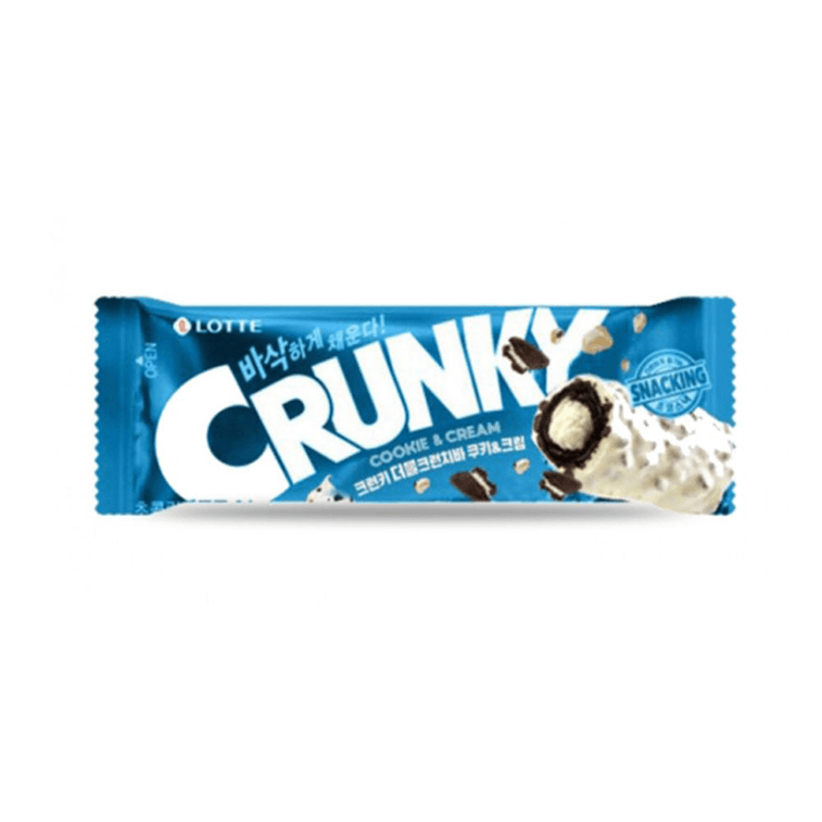 Lotte Crunky Double Crunch Bar Cookie & Cream 33g