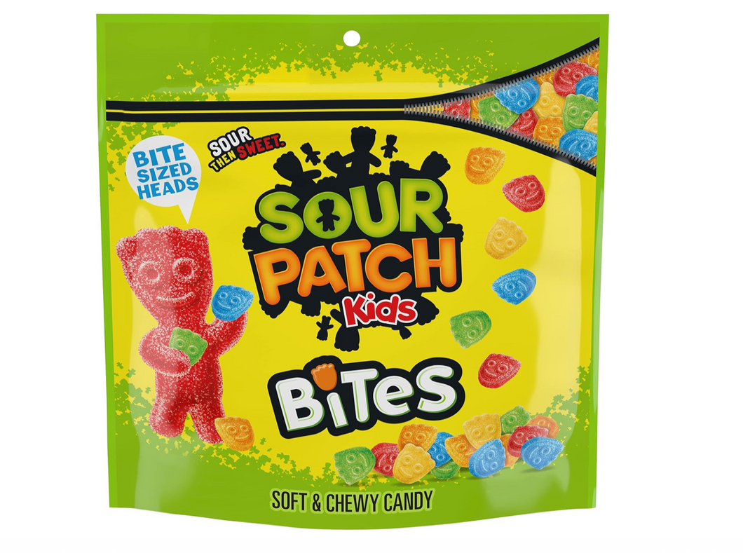Sour Patch Kids Bites Original Soft & Chewy Candy, 12 oz