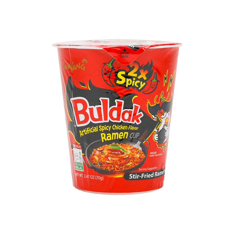 Buldak 2× Hot Spicy Chicken Flavor Cup Ramen 70g